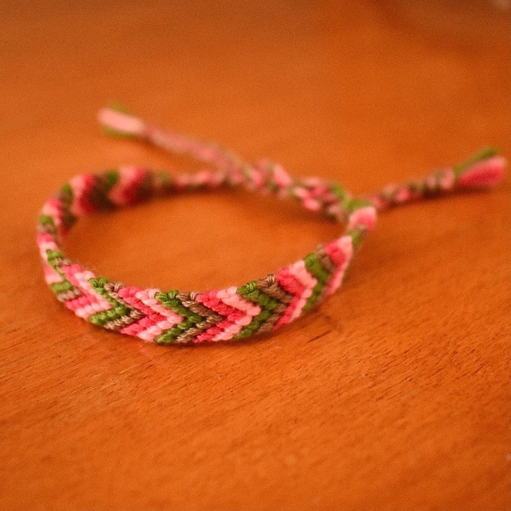 10/ $25 Pink Tulip Woven Bracelet